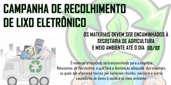 CAMPANHA DE RECOLHIMENTO DE LIXO ELETRÔNICO