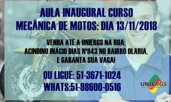 1ª aula prática de Mecânica de Motos -2ª Edição 2018